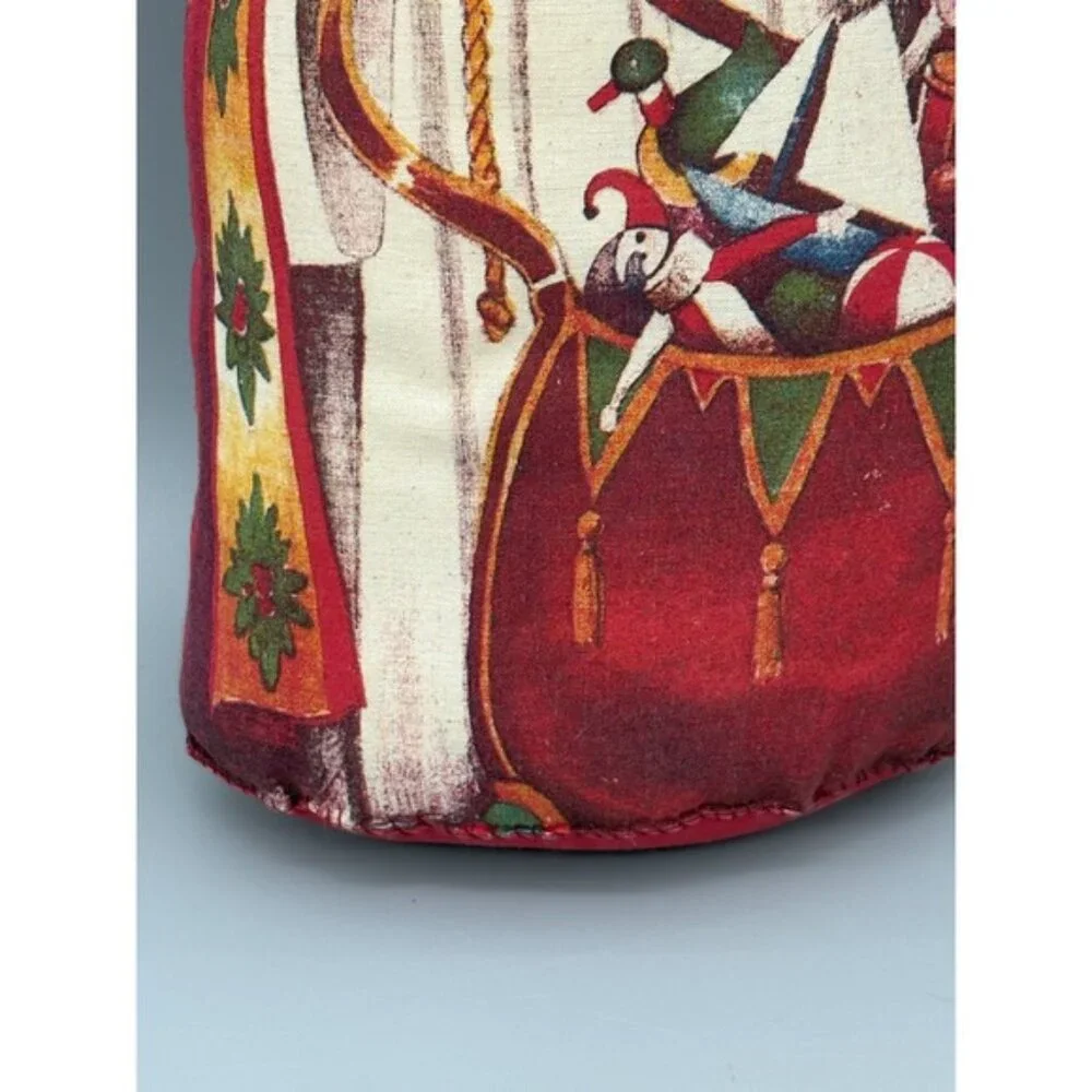 Vintage Dutch Sinterklaas Santa Designed by Hudson Talbott Cloth Pillow 1976‎